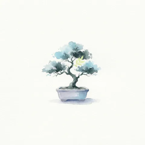 Watercolor icon for product build