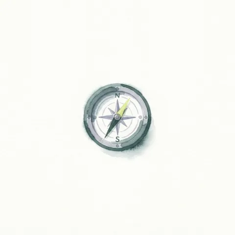 Watercolor icon for strategic planning